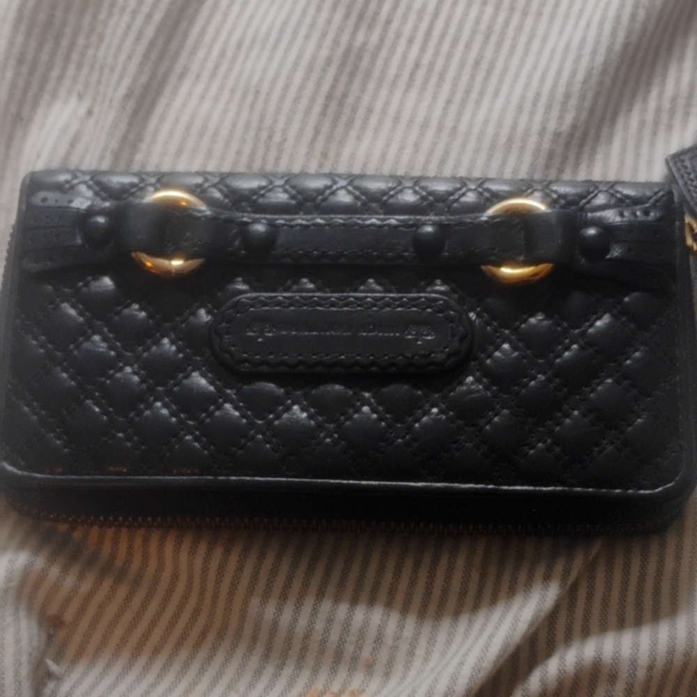 Juicy Couture Zip Quilted Leather Wallet